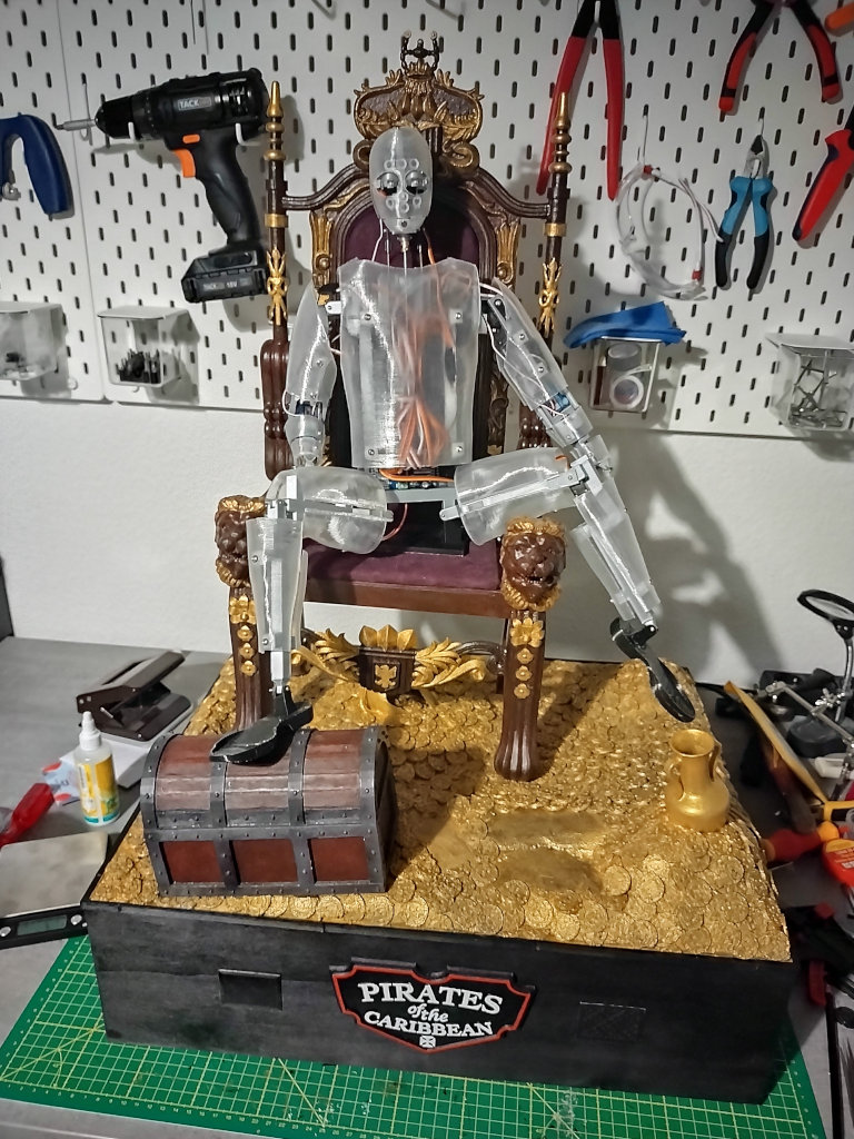 Jack Sparrow Animatronic Construction